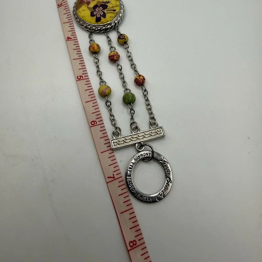Viva Beads Handmade Clay Beaded Bracelet 7.5”